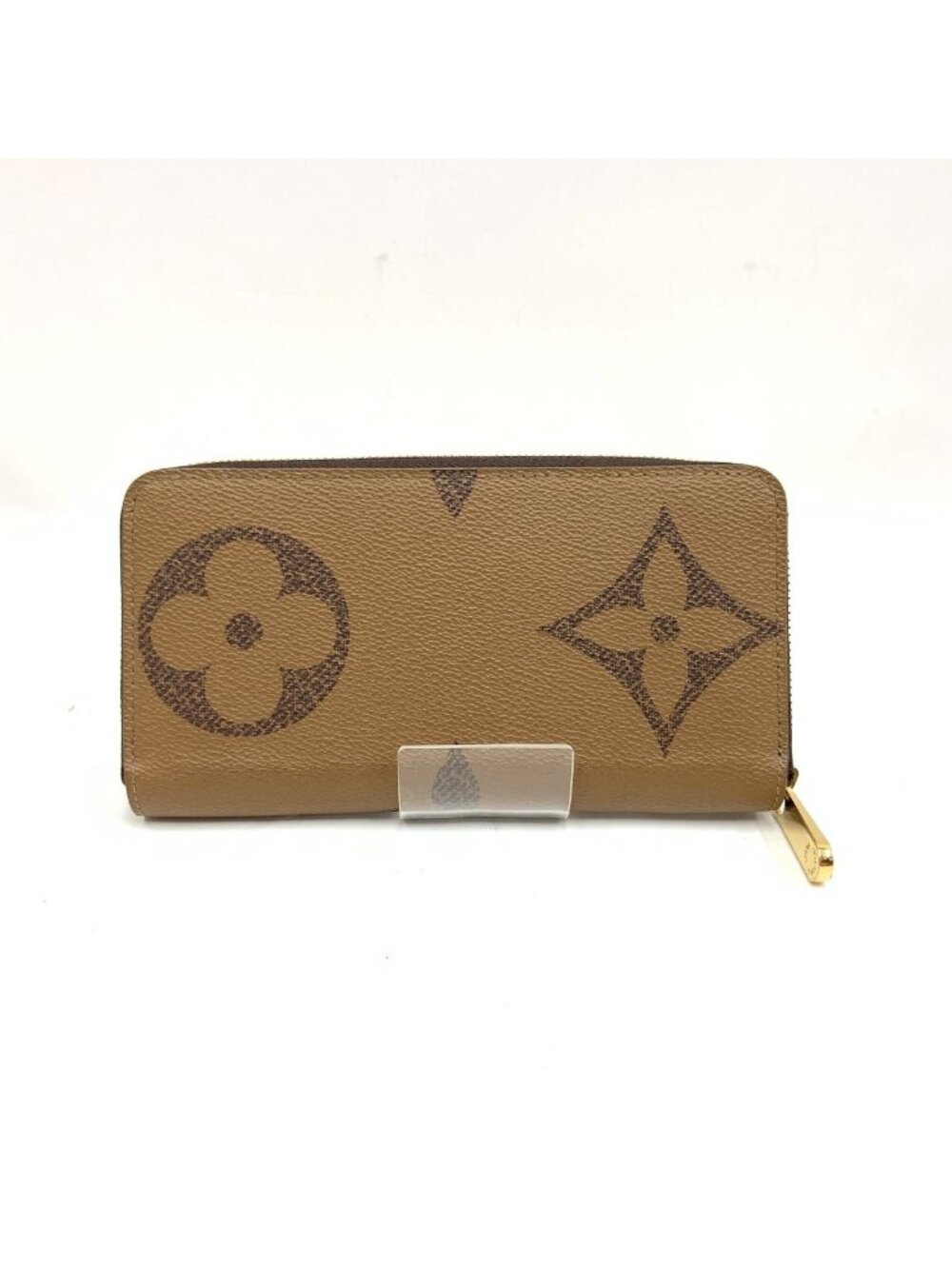 Louis Vuitton Giant Monogram Reverse Zippy Wallet Zip Around Brown
